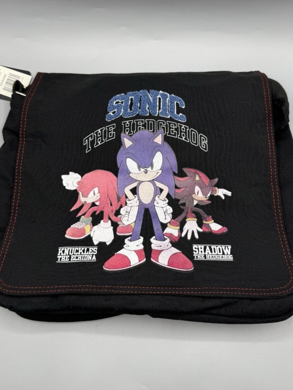 Sonic The Hedgehog Trio Sonic Shadow Knuckles Messenger Bag NEW